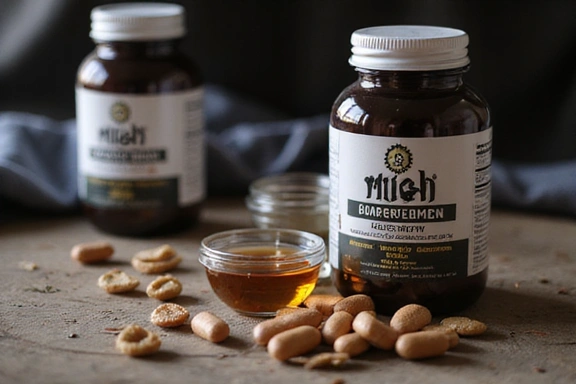 Image representing men's supplements, perhaps a strong, active man or health-related items