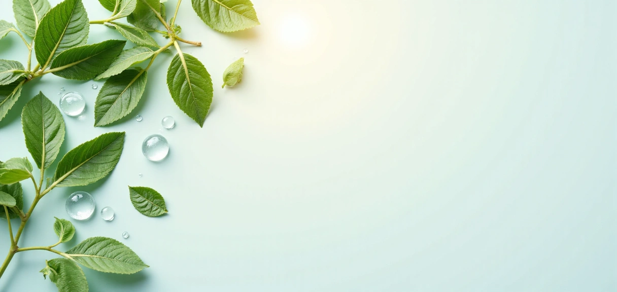 Serene natural ingredients conveying purity and well-being